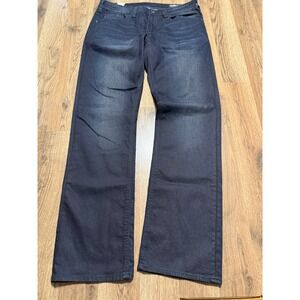 Buffalo David Button Jeans Women's Size 33x32 Blue Denim Straight Stretch Jeans